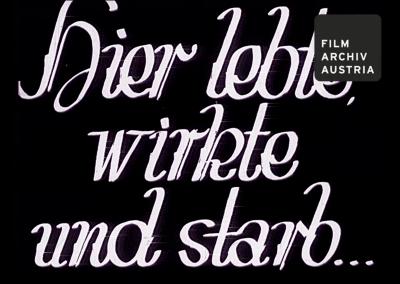 Hier lebte, wirkte und starb ...