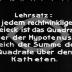 Der Lehrsatz des Pythagoras
