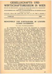 Gesellschafts- und Wirtschaftsmuseum in Wien, Februar 1929