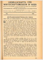 Gesellschafts- und Wirtschaftsmuseum in Wien, Mai 1929