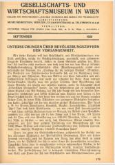 Gesellschafts- und Wirtschaftsmuseum in Wien, September 1929