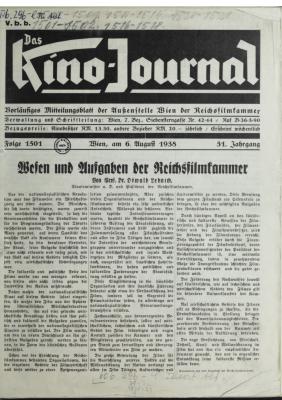 Die Gliederung der Reichsfilmkammer